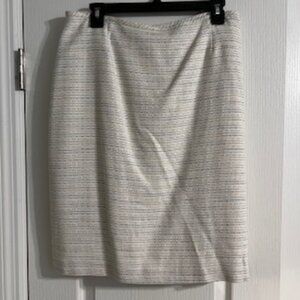 Alex Marie Women's Lined Pencil Skirt Slit Back 10